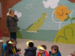 "Inauguració del Mural del Pati d'Infantil"